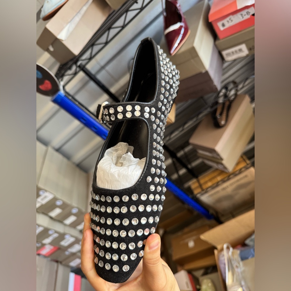 Black Studded Women's Shoe
